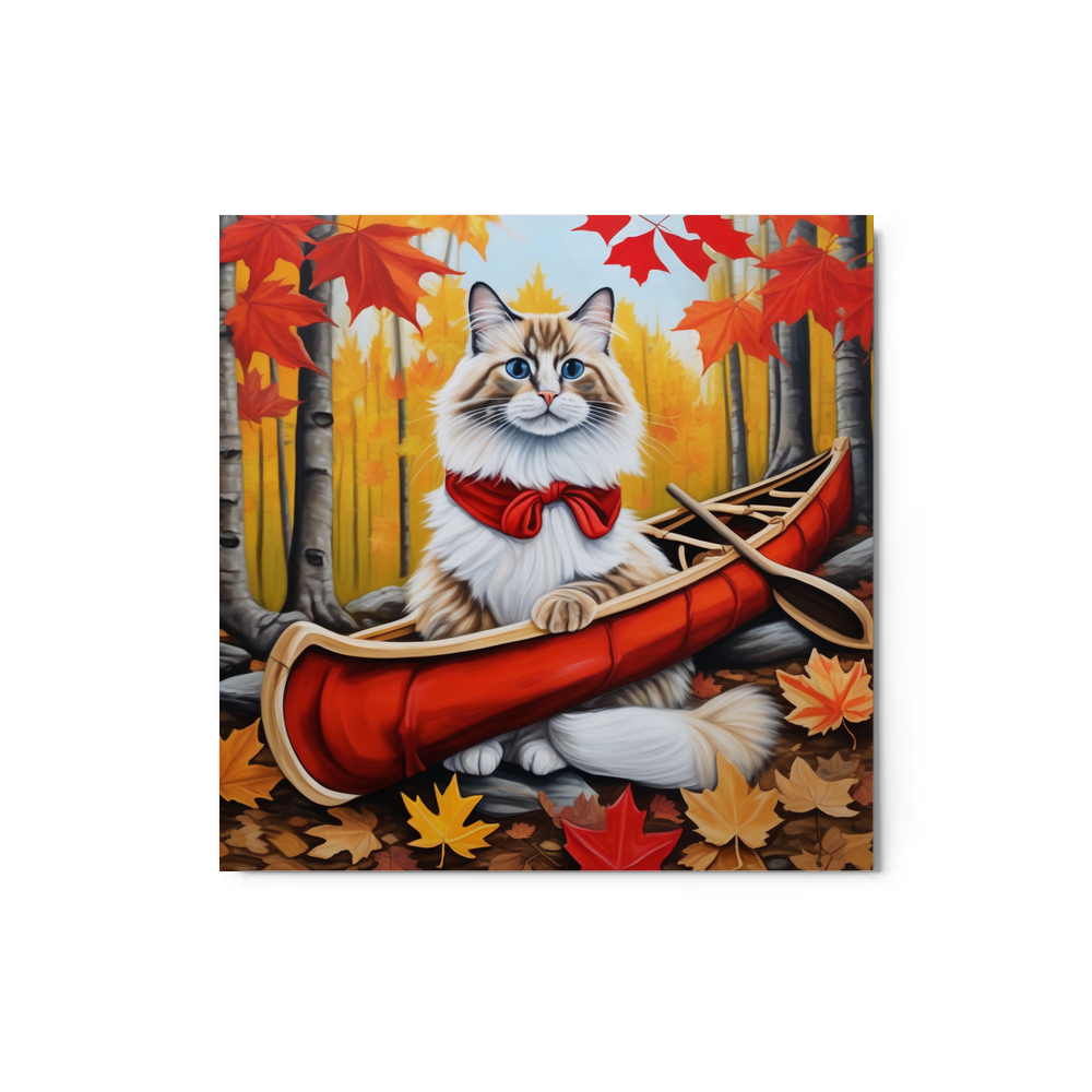 PugMug Custom Tabby Ragdoll Cat Metal Print