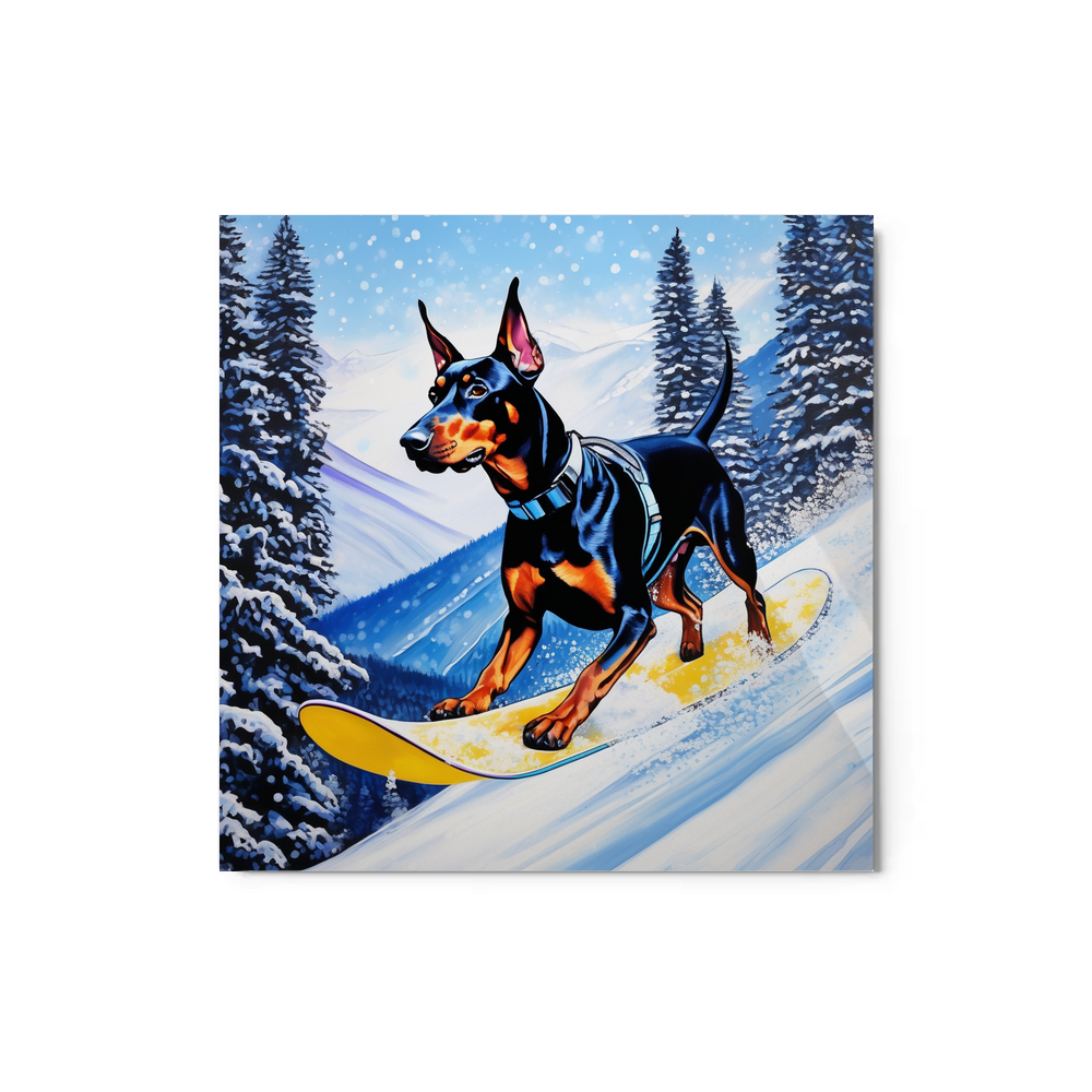 PugMug Custom Doberman Pinscher Metal Print