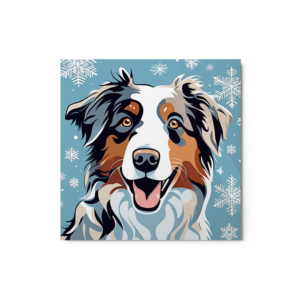 PugMug Custom Australian Shepherd Dog Metal Print