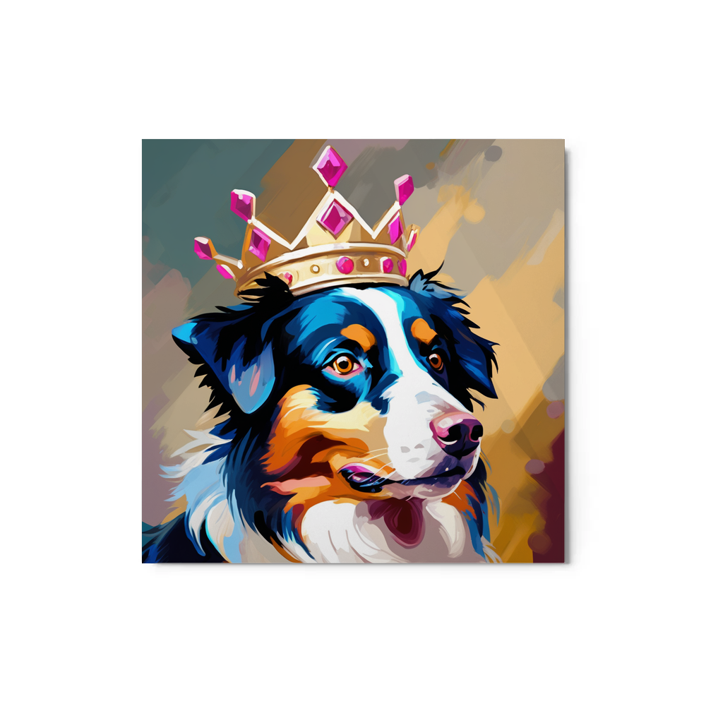 PugMug Custom Australian Shepherd Dog Metal Print