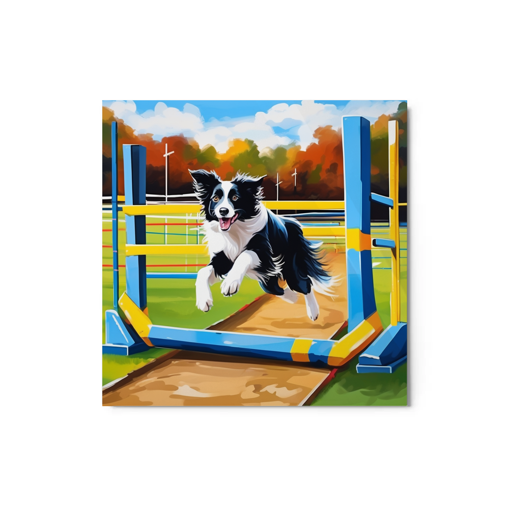 PugMug Custom Border Collie Metal Print