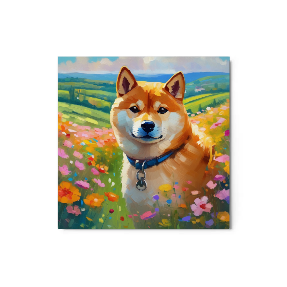 PugMug Custom Shiba Inu Metal Print