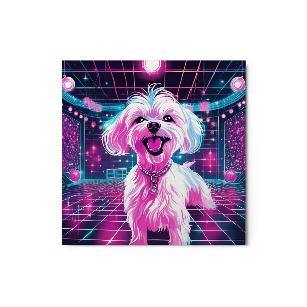 PugMug Custom Maltese Dog Metal Print