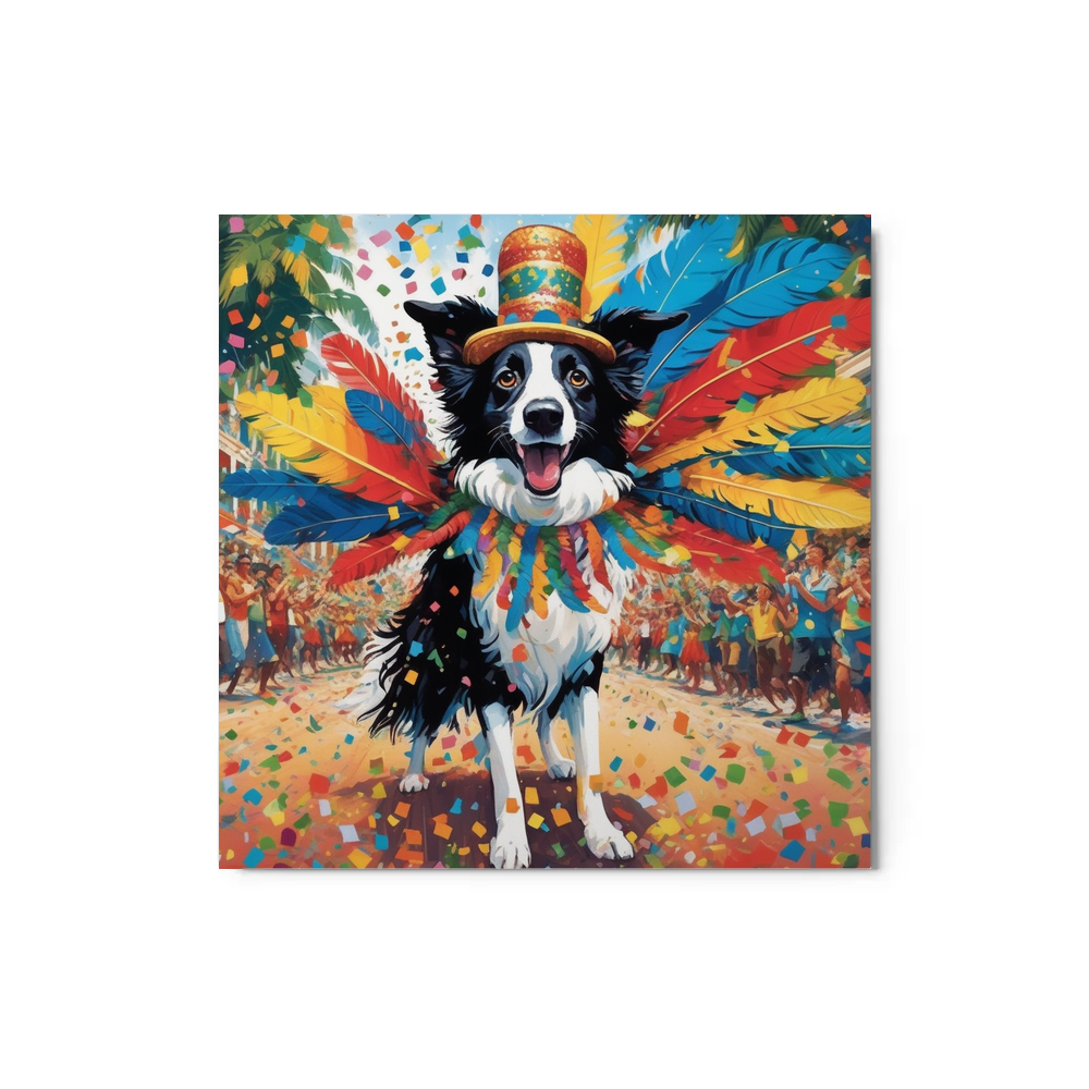 PugMug Custom Border Collie Metal Print