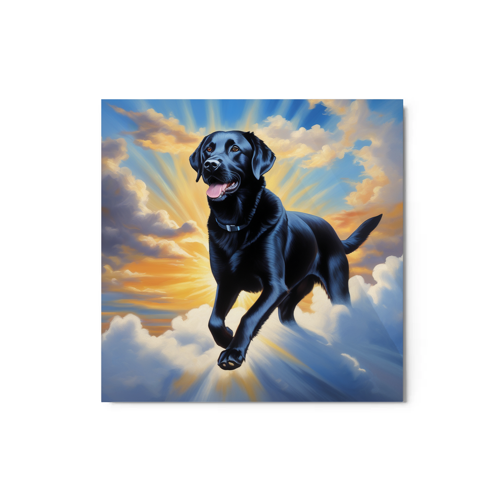 PugMug Custom Black Labrador Retriever Metal Print