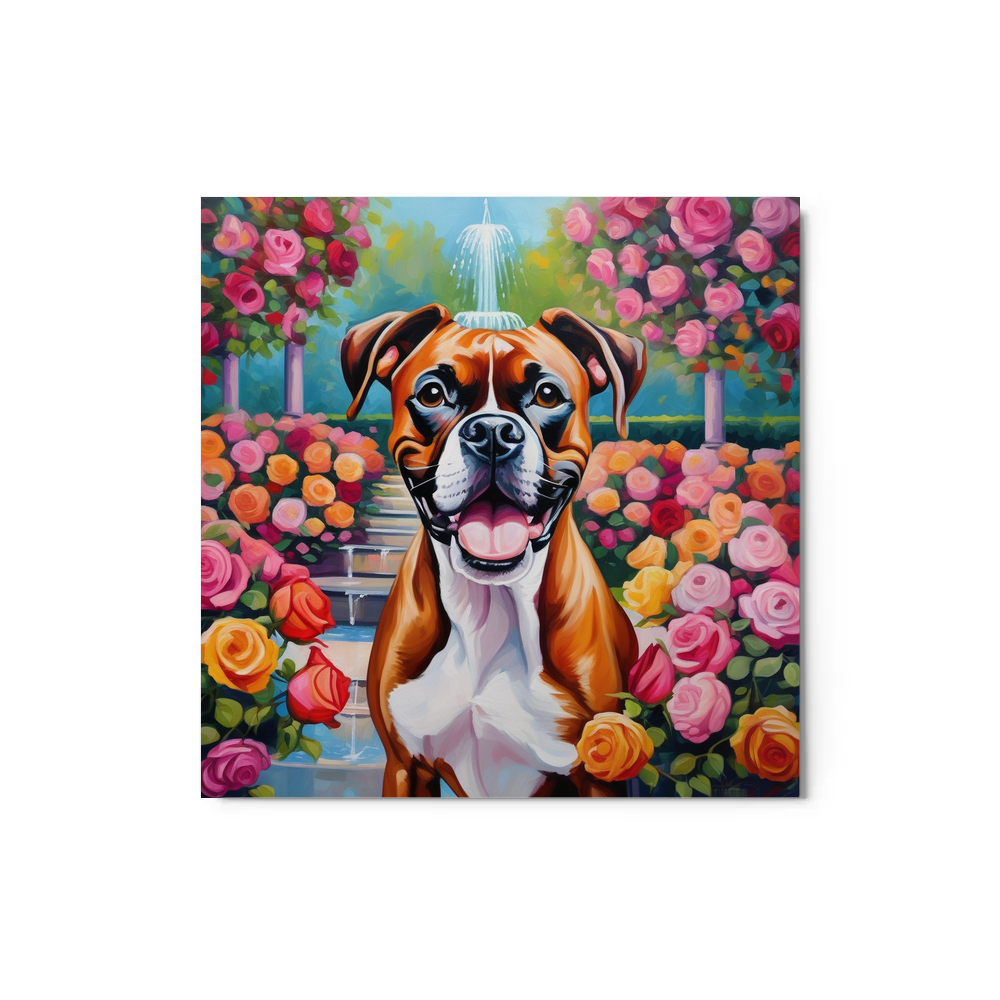 PugMug Custom Boxer Dog Metal Print