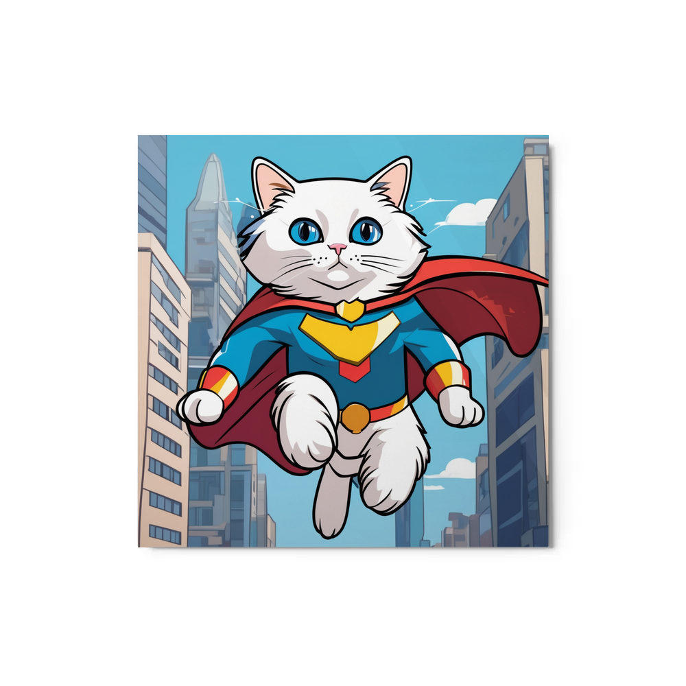 PugMug Custom White Ragdoll Cat Metal Print