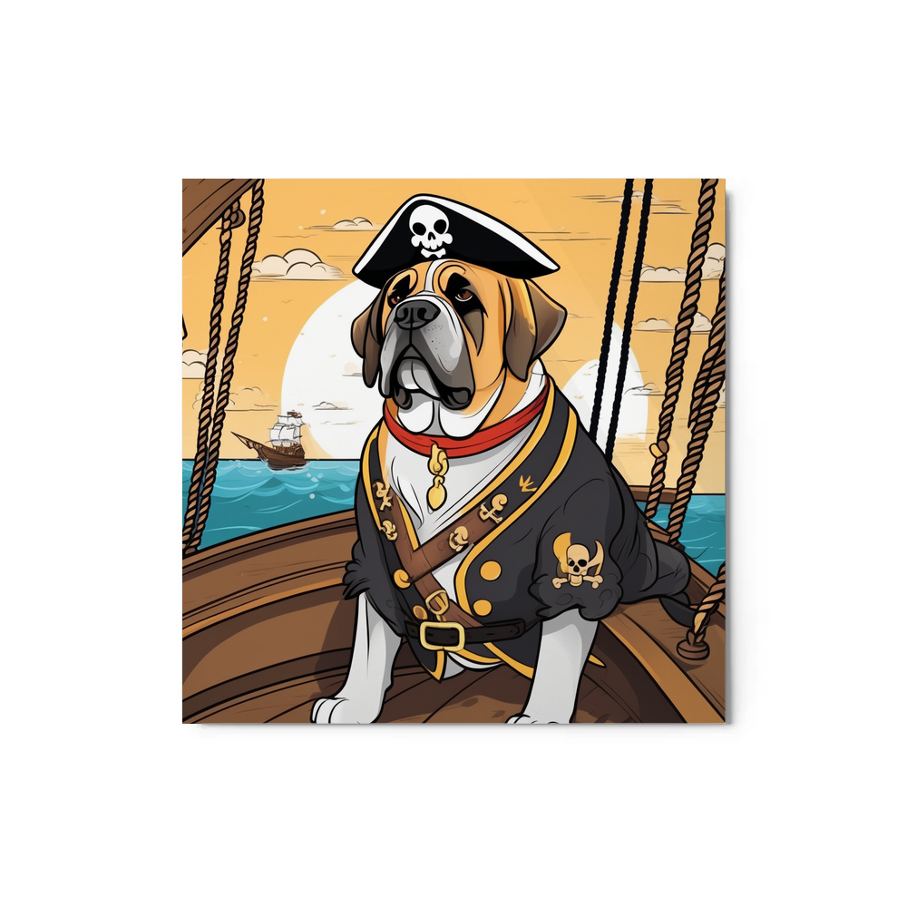 PugMug Custom Mastiff Metal Print