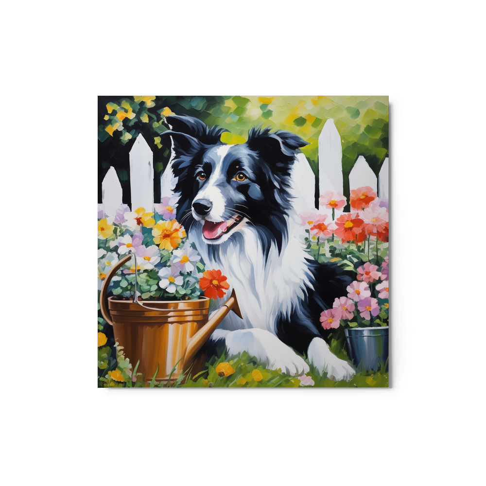 PugMug Custom Border Collie Metal Print
