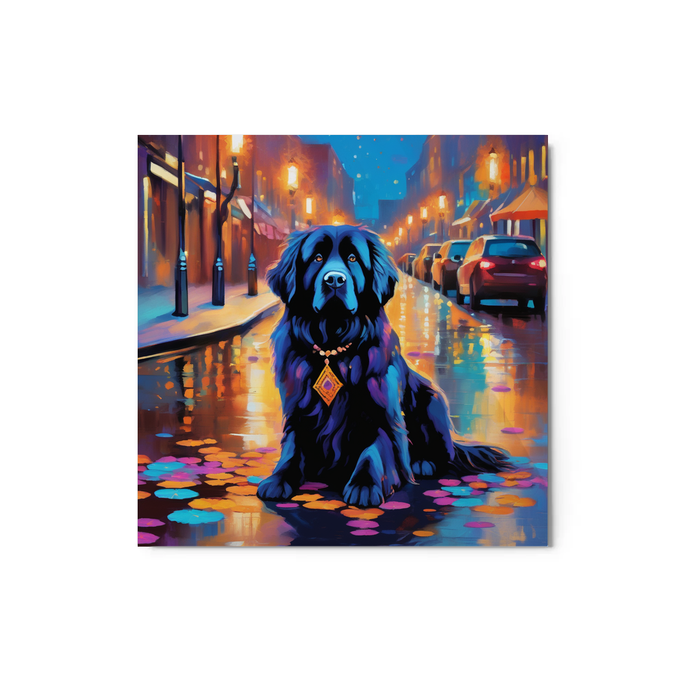 PugMug Custom Newfoundland Metal Print