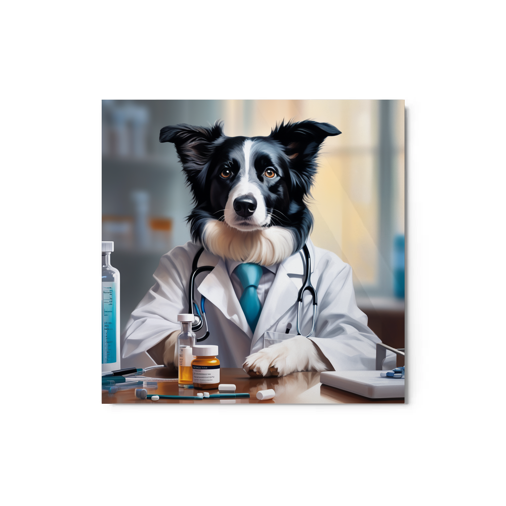 PugMug Custom Border Collie Metal Print