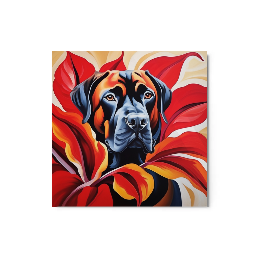 PugMug Custom Mastiff Metal Print