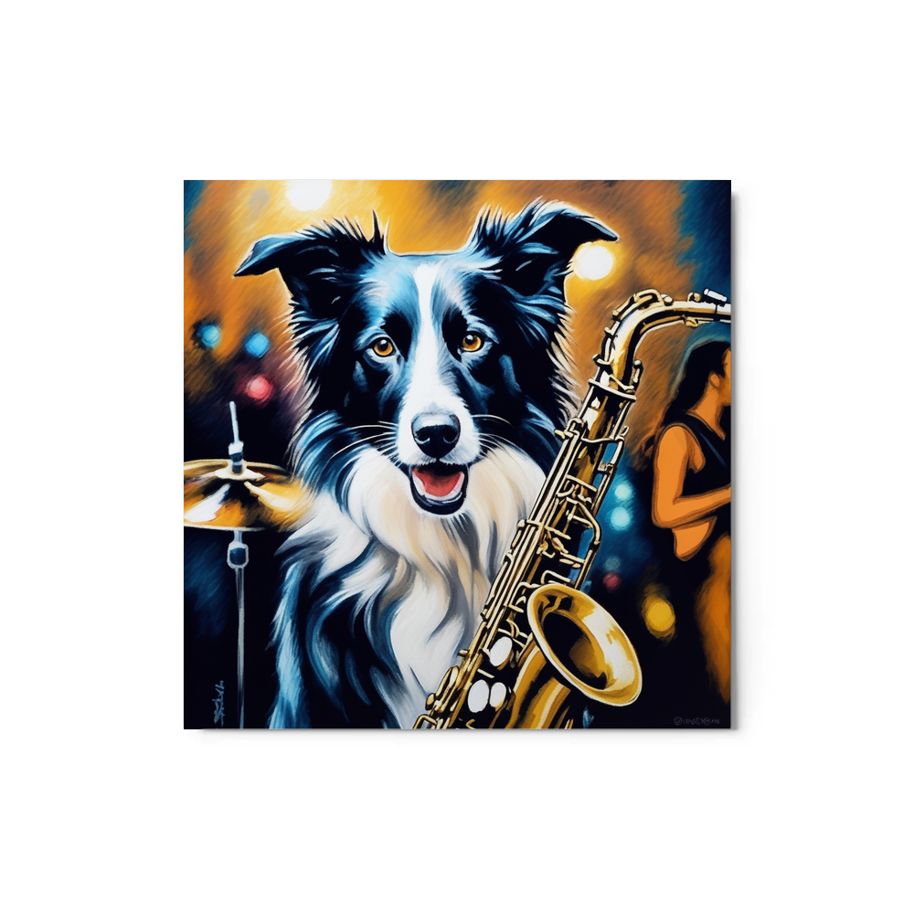 PugMug Custom Border Collie Metal Print
