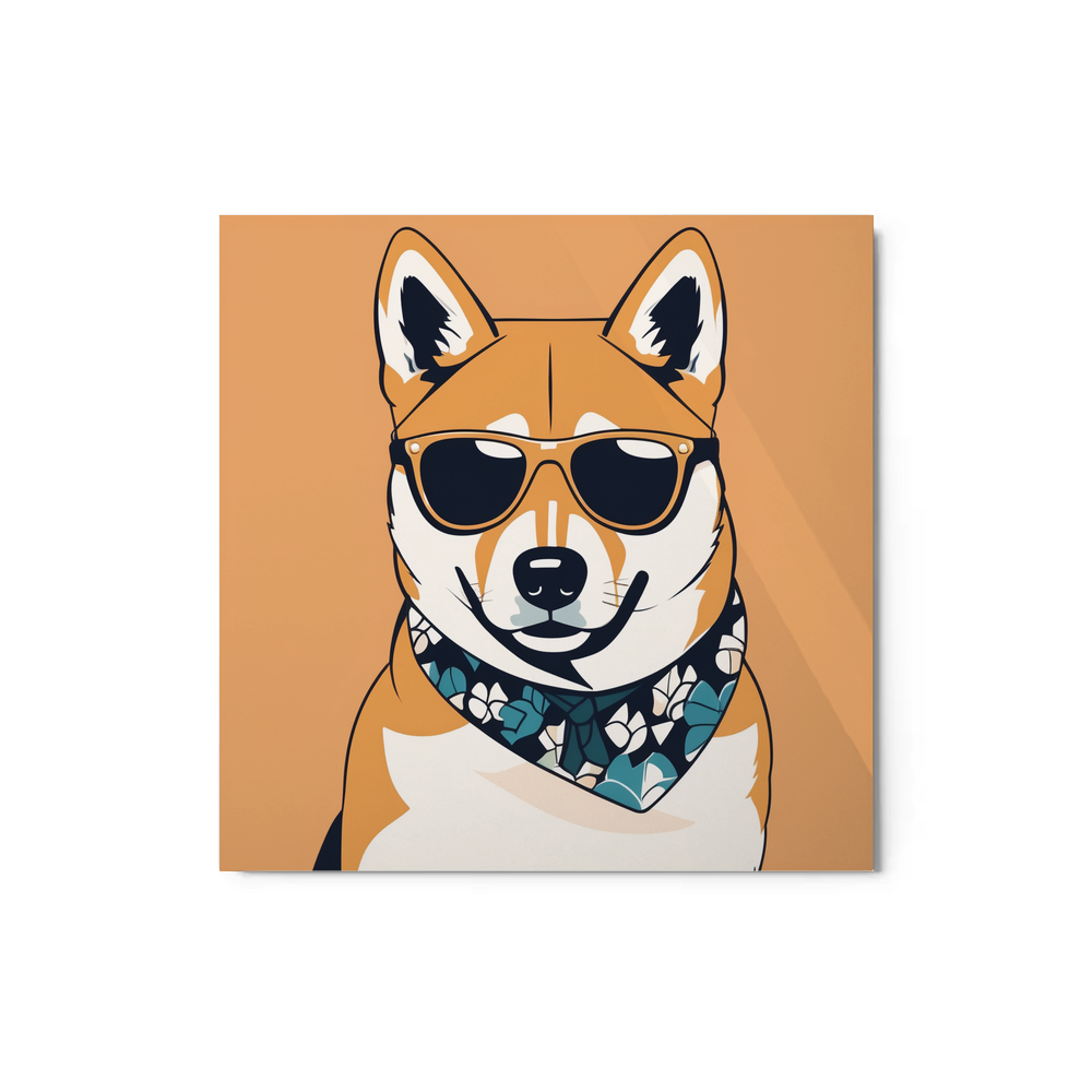 PugMug Custom Shiba Inu Metal Print
