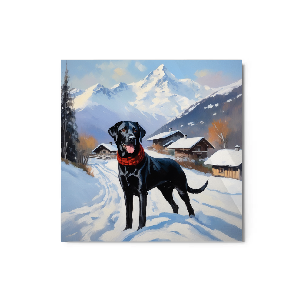 PugMug Custom Black Labrador Retriever Metal Print