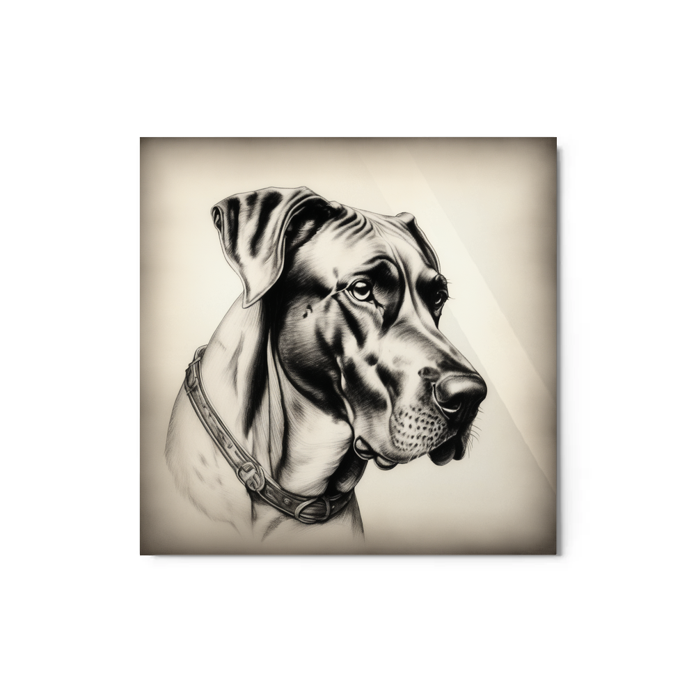 PugMug Custom Great Dane Metal Print