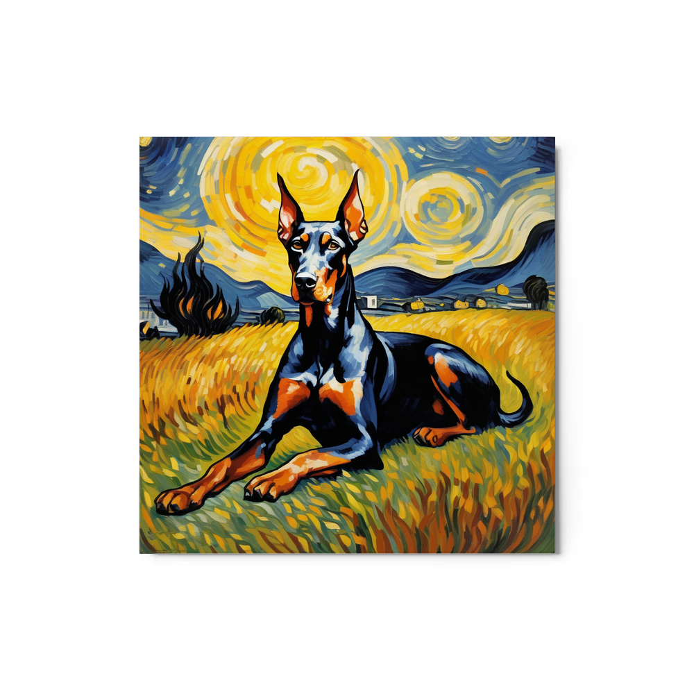 PugMug Custom Doberman Pinscher Metal Print