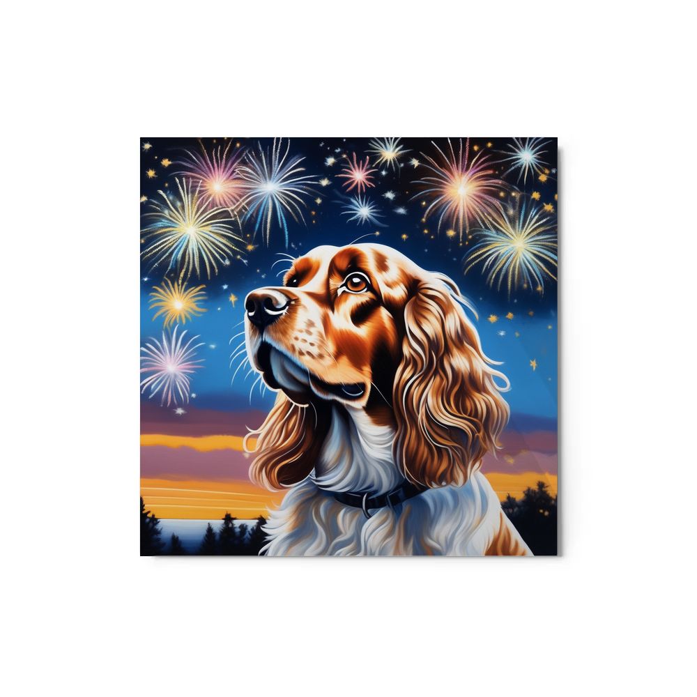 PugMug Custom English Cocker Spaniel Metal Print