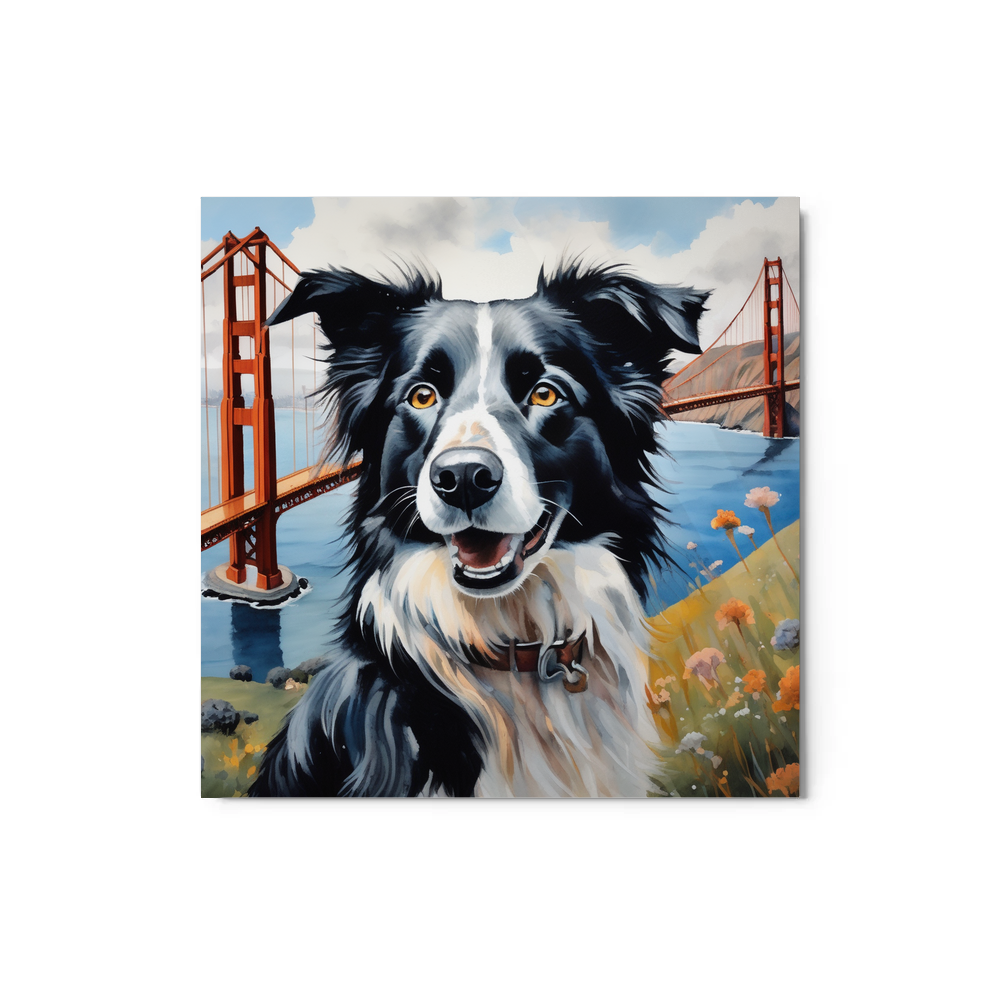 PugMug Custom Border Collie Metal Print