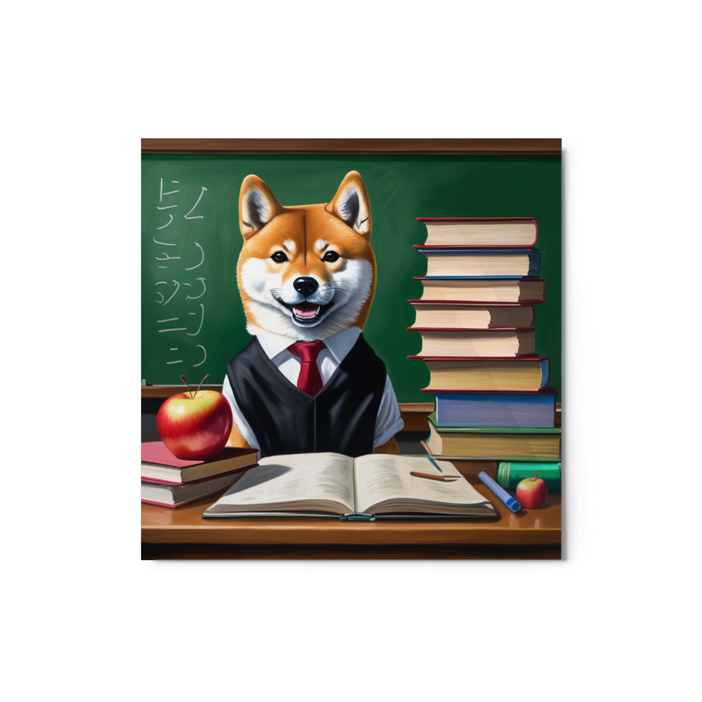 PugMug Custom Shiba Inu Metal Print
