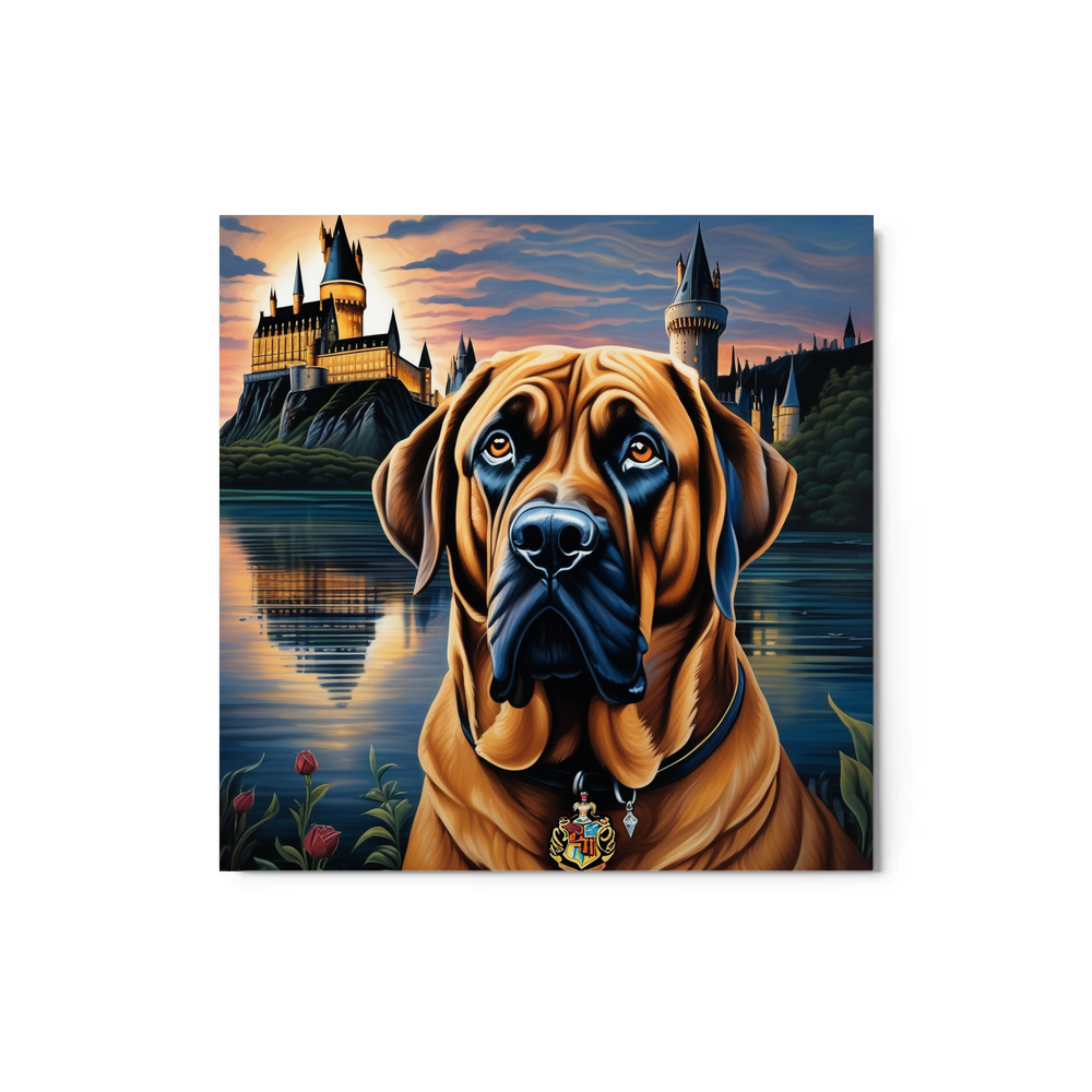 PugMug Custom Mastiff Metal Print