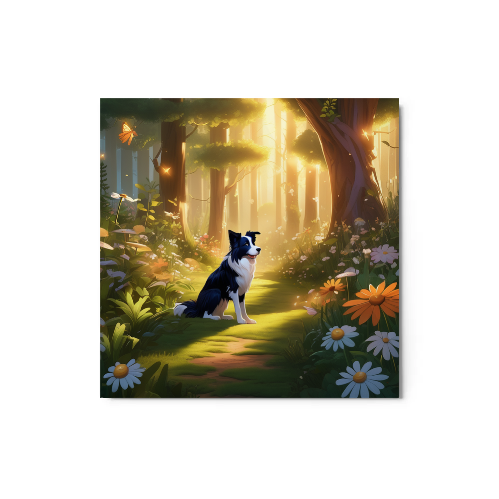 PugMug Custom Border Collie Metal Print