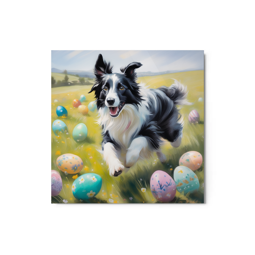PugMug Custom Border Collie Metal Print