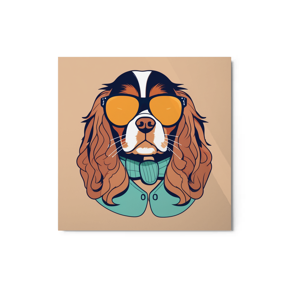 PugMug Custom Cavalier King Charles Spaniel Metal Print