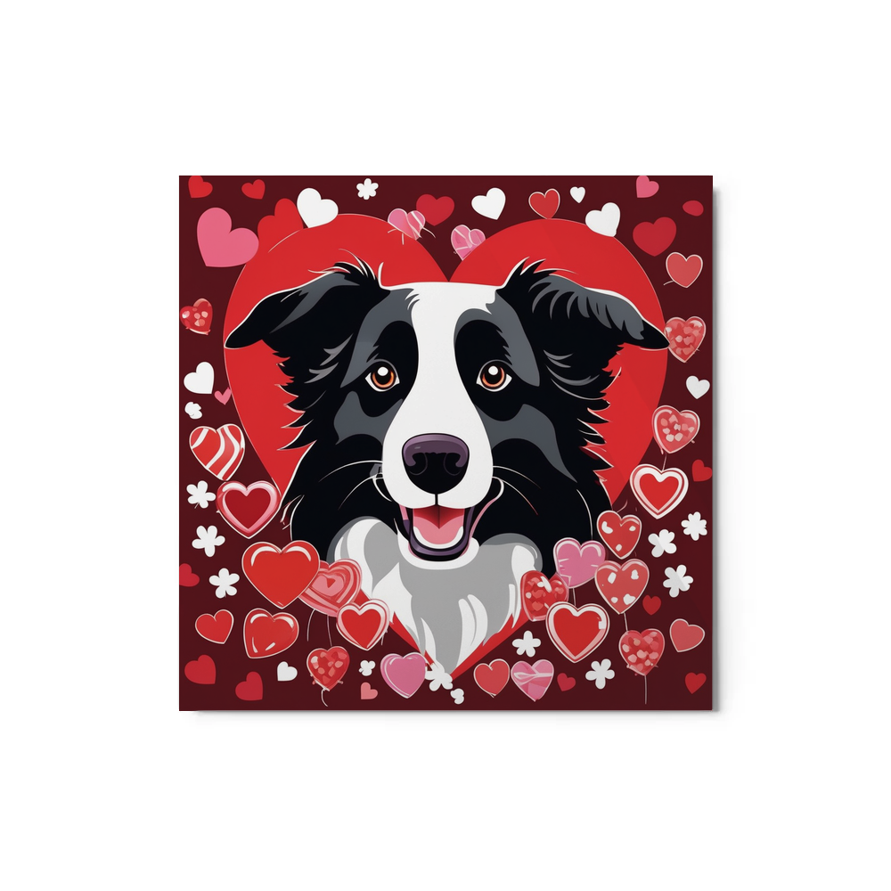 PugMug Custom Border Collie Metal Print