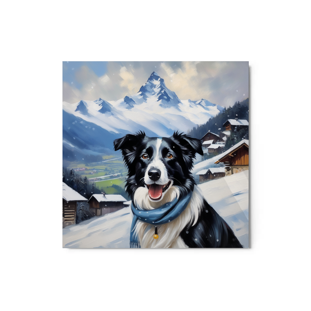 PugMug Custom Border Collie Metal Print