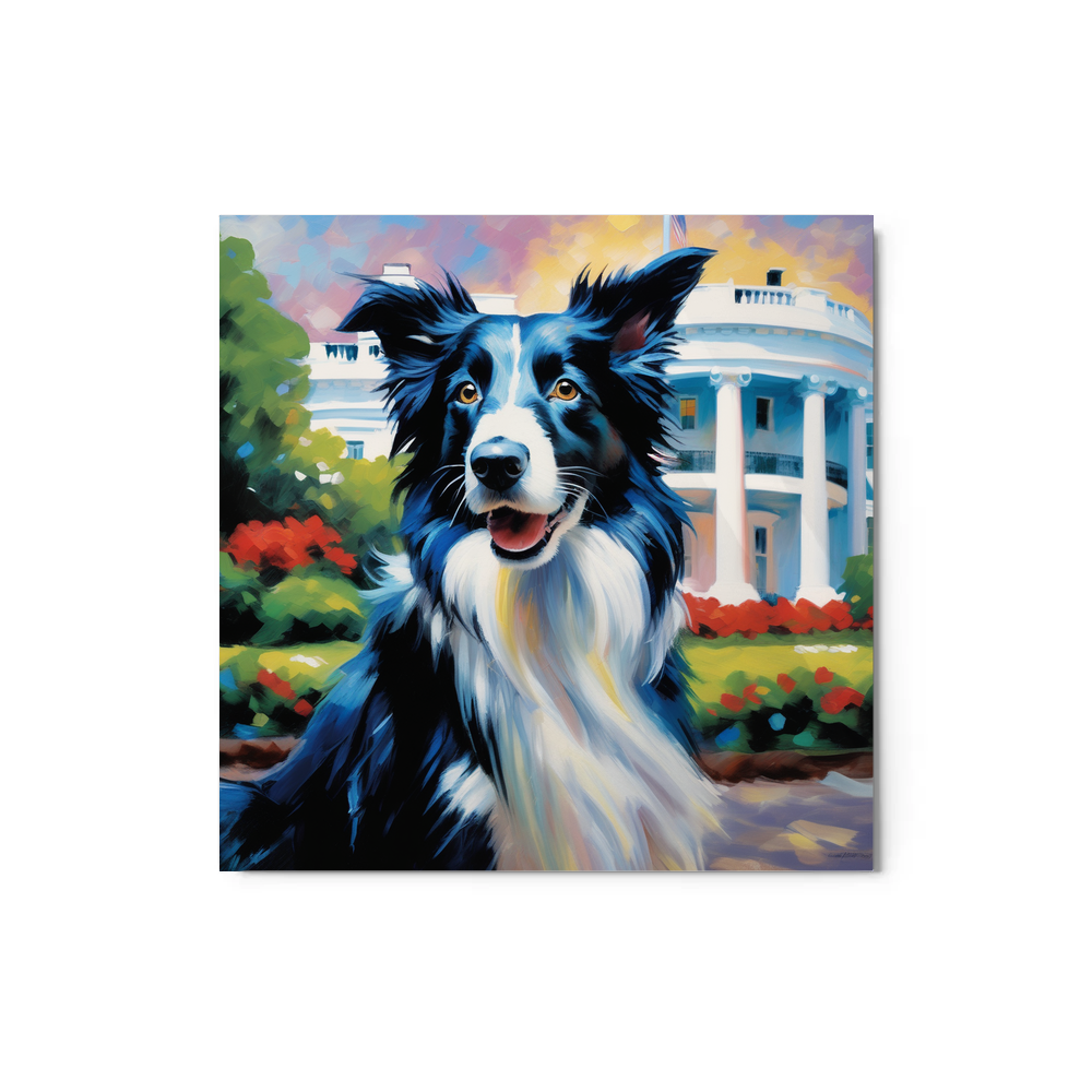 PugMug Custom Border Collie Metal Print