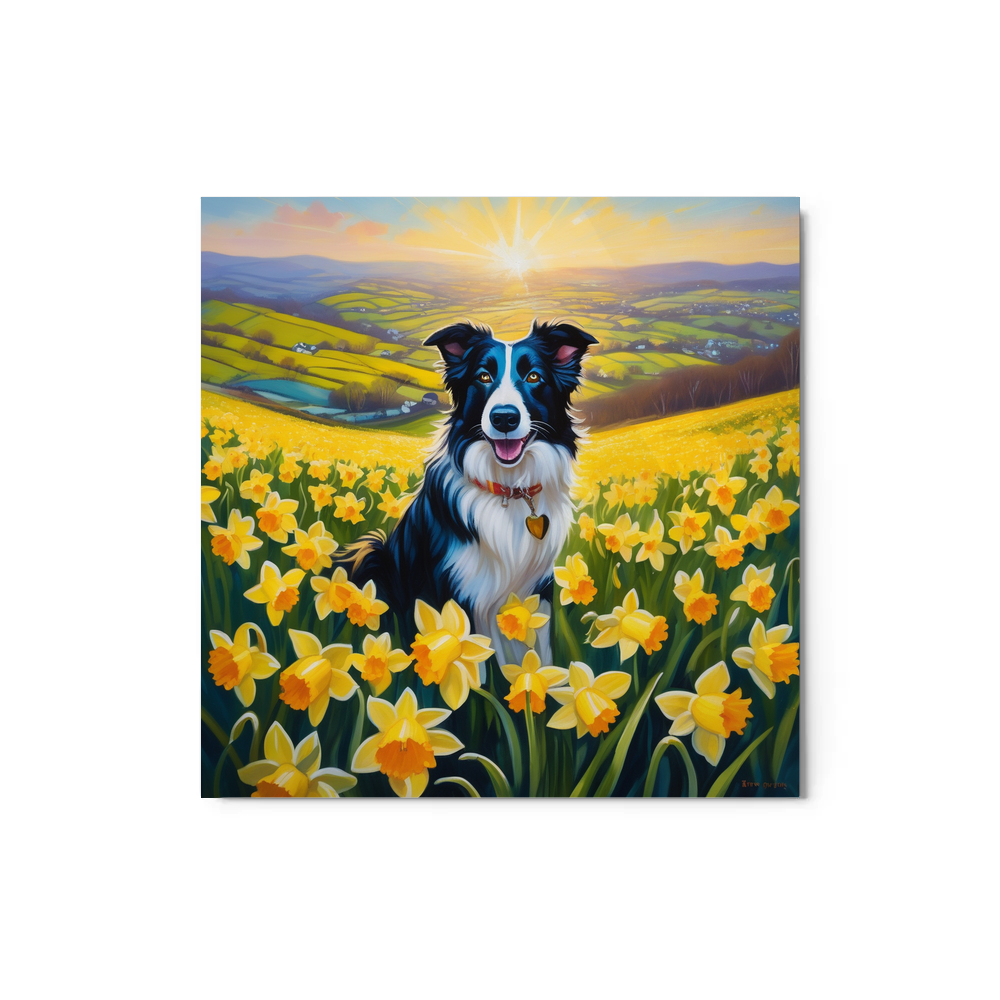 PugMug Custom Border Collie Metal Print
