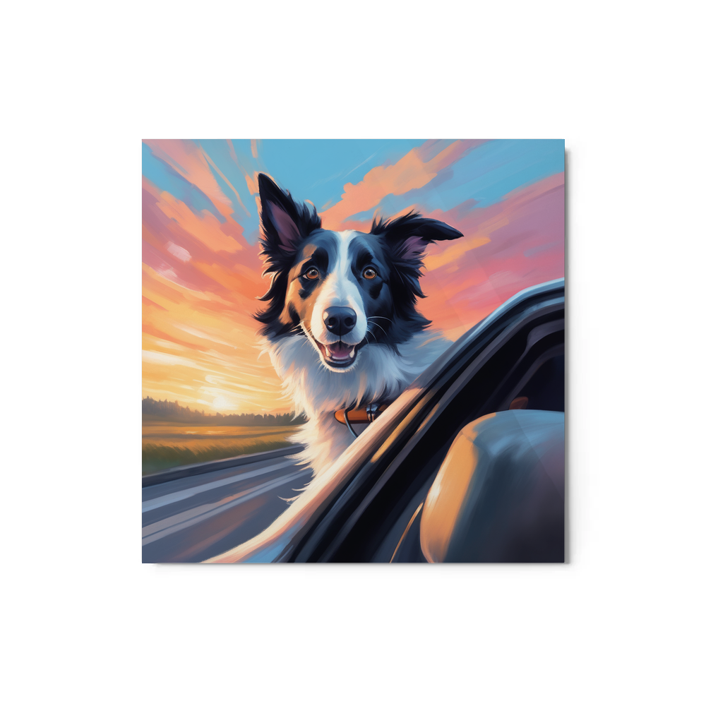 PugMug Custom Border Collie Metal Print