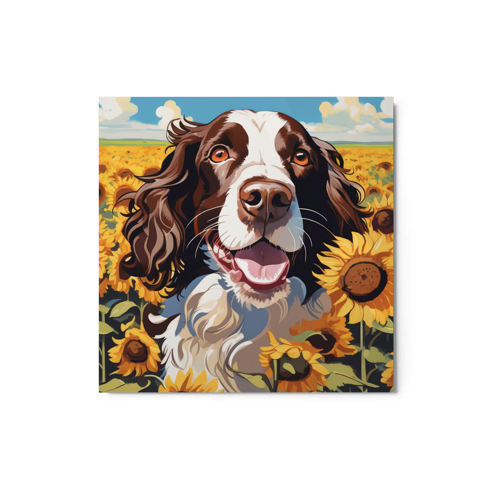 PugMug Custom English Springer Spaniel Metal Print