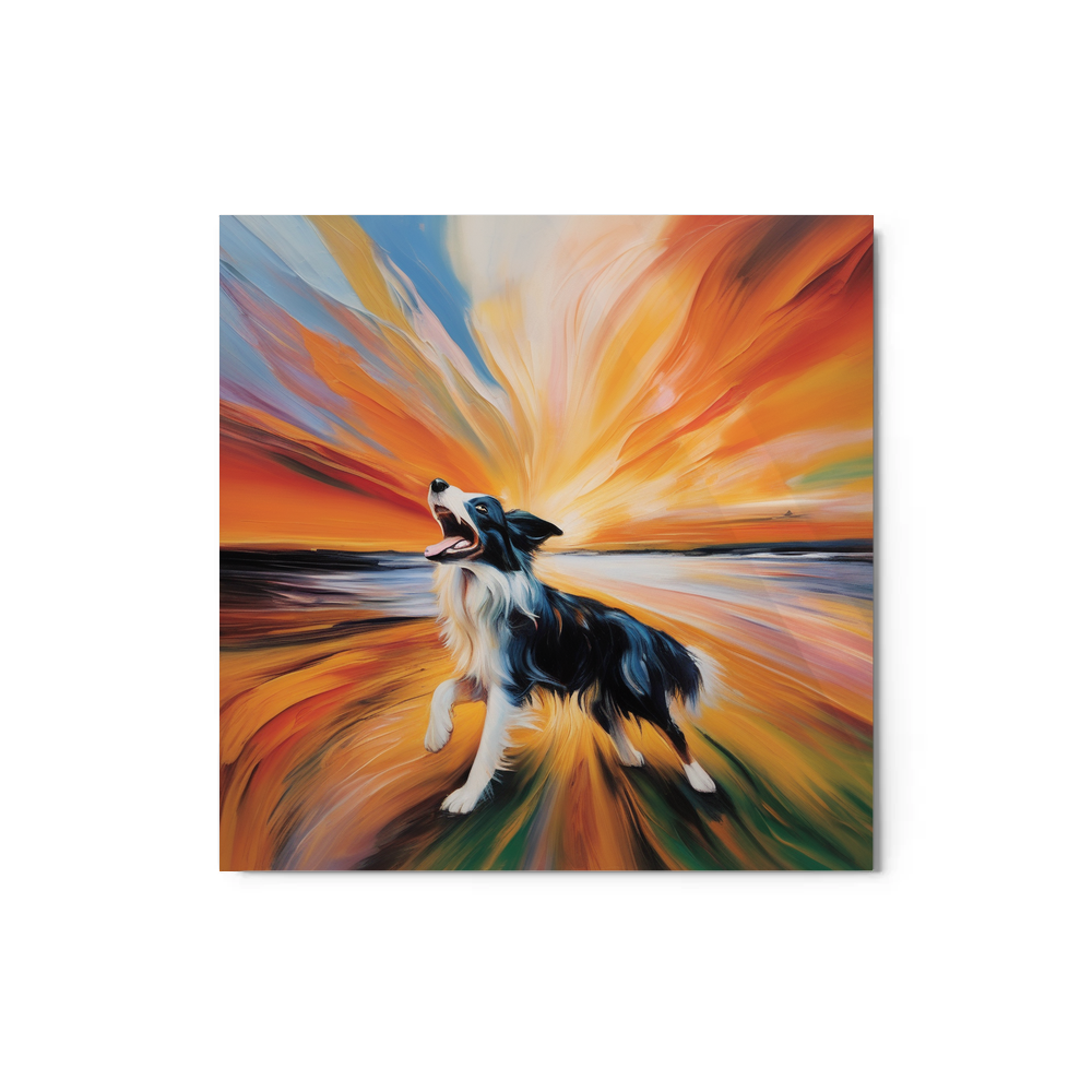 PugMug Custom Border Collie Metal Print