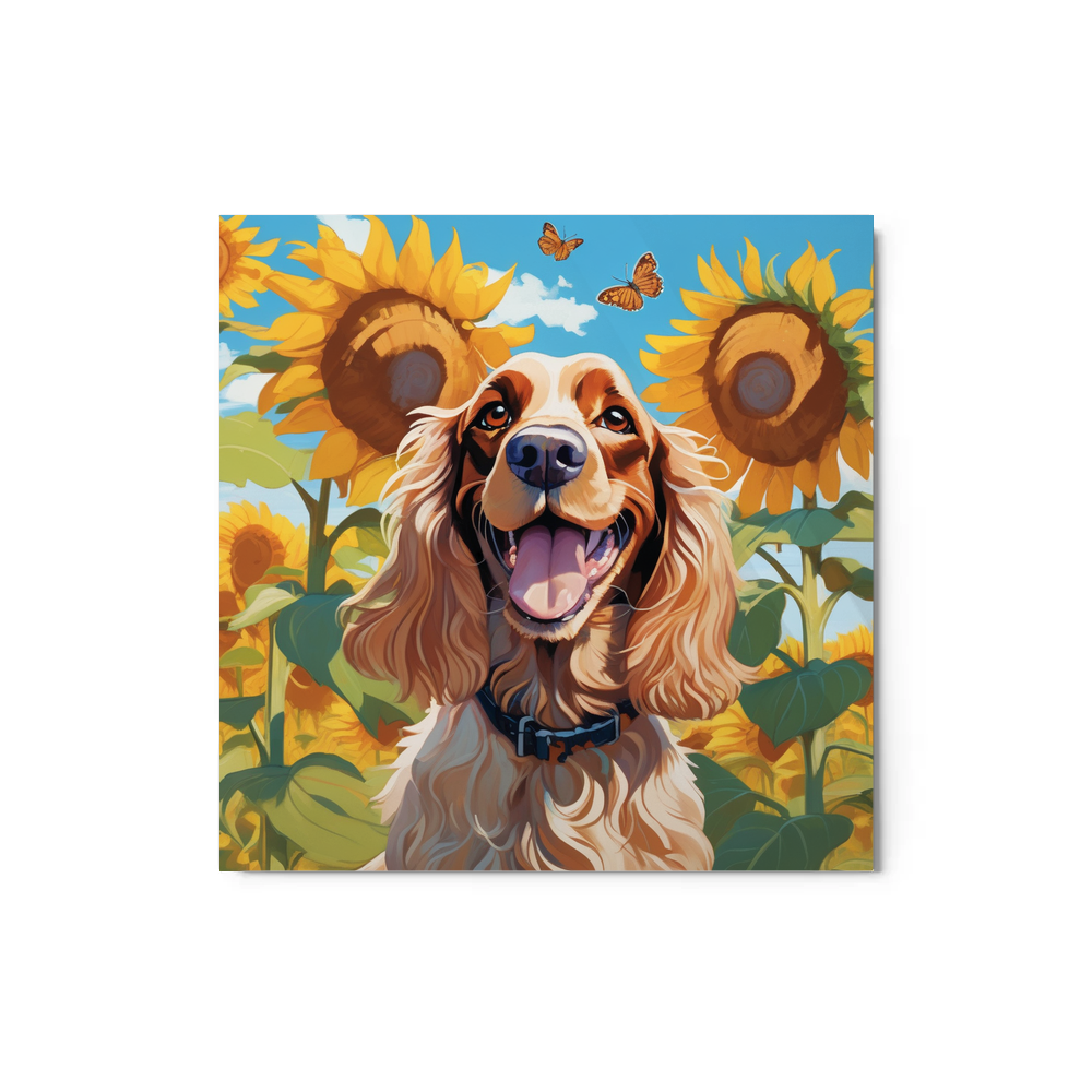 PugMug Custom English Cocker Spaniel Metal Print