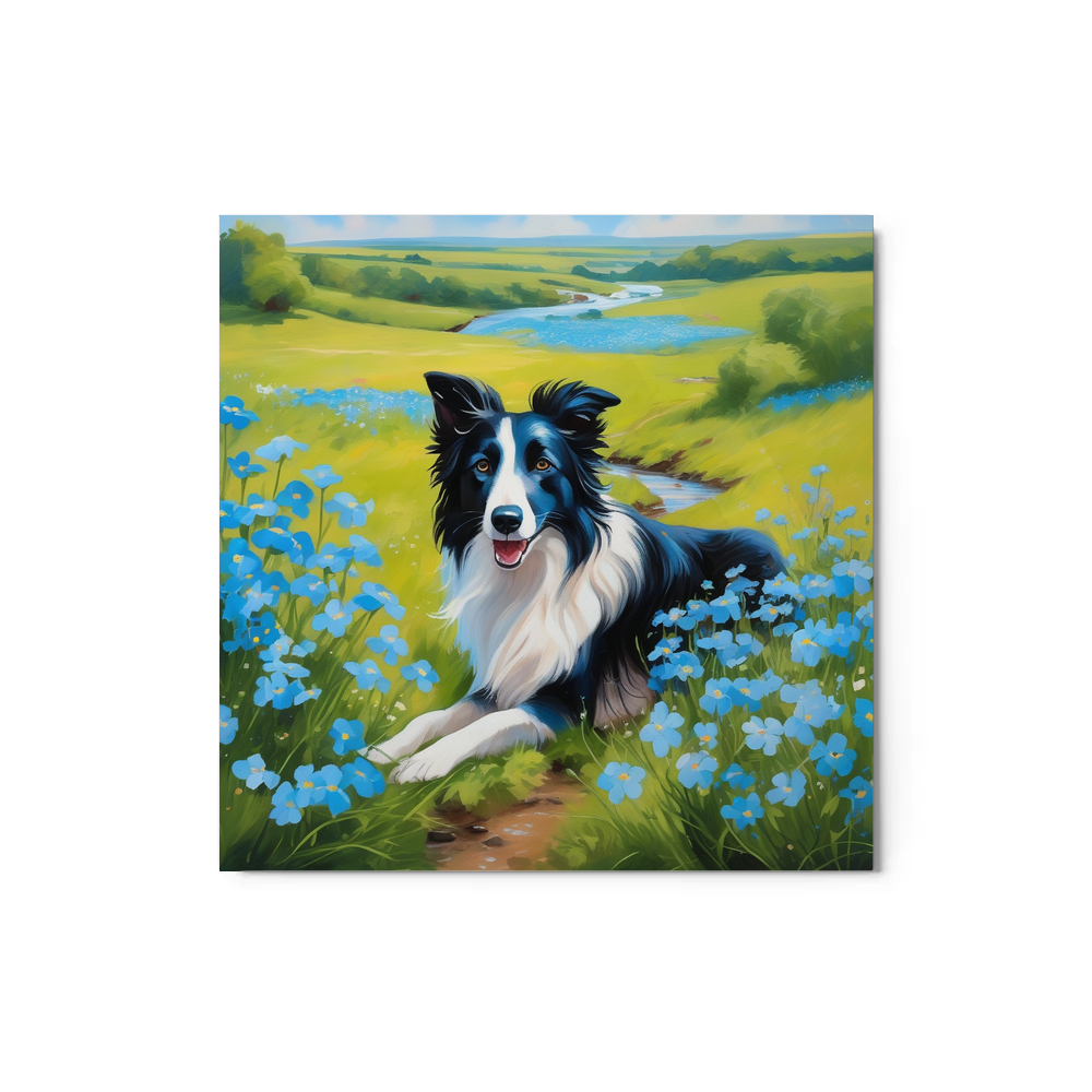 PugMug Custom Border Collie Metal Print
