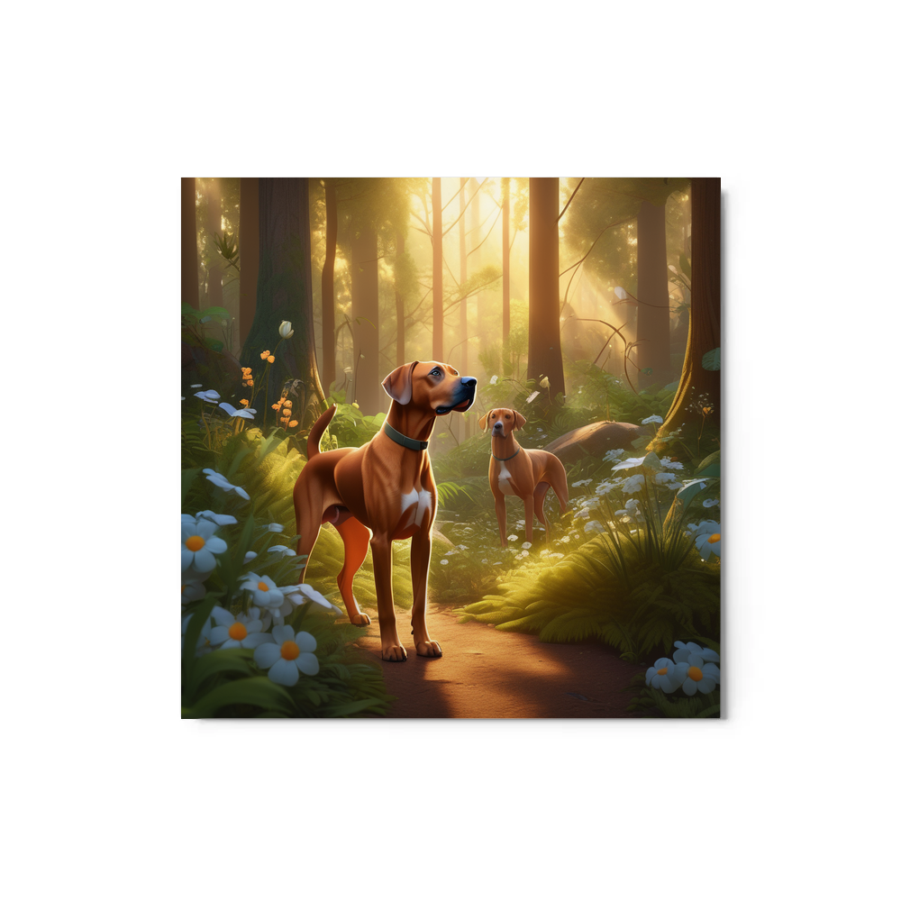 PugMug Custom Rhodesian Ridgeback Metal Print