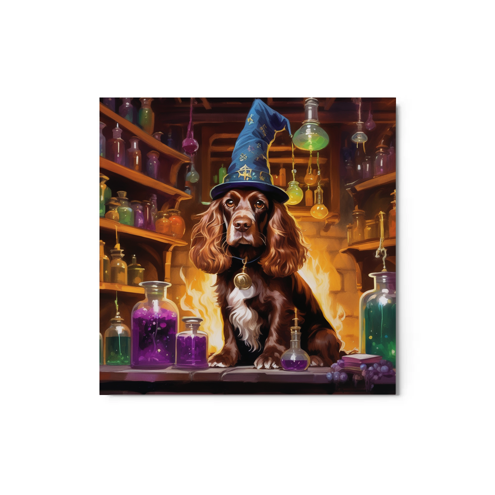 PugMug Custom English Cocker Spaniel Metal Print