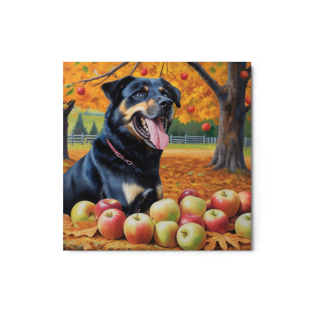 PugMug Custom Blue Metal Print