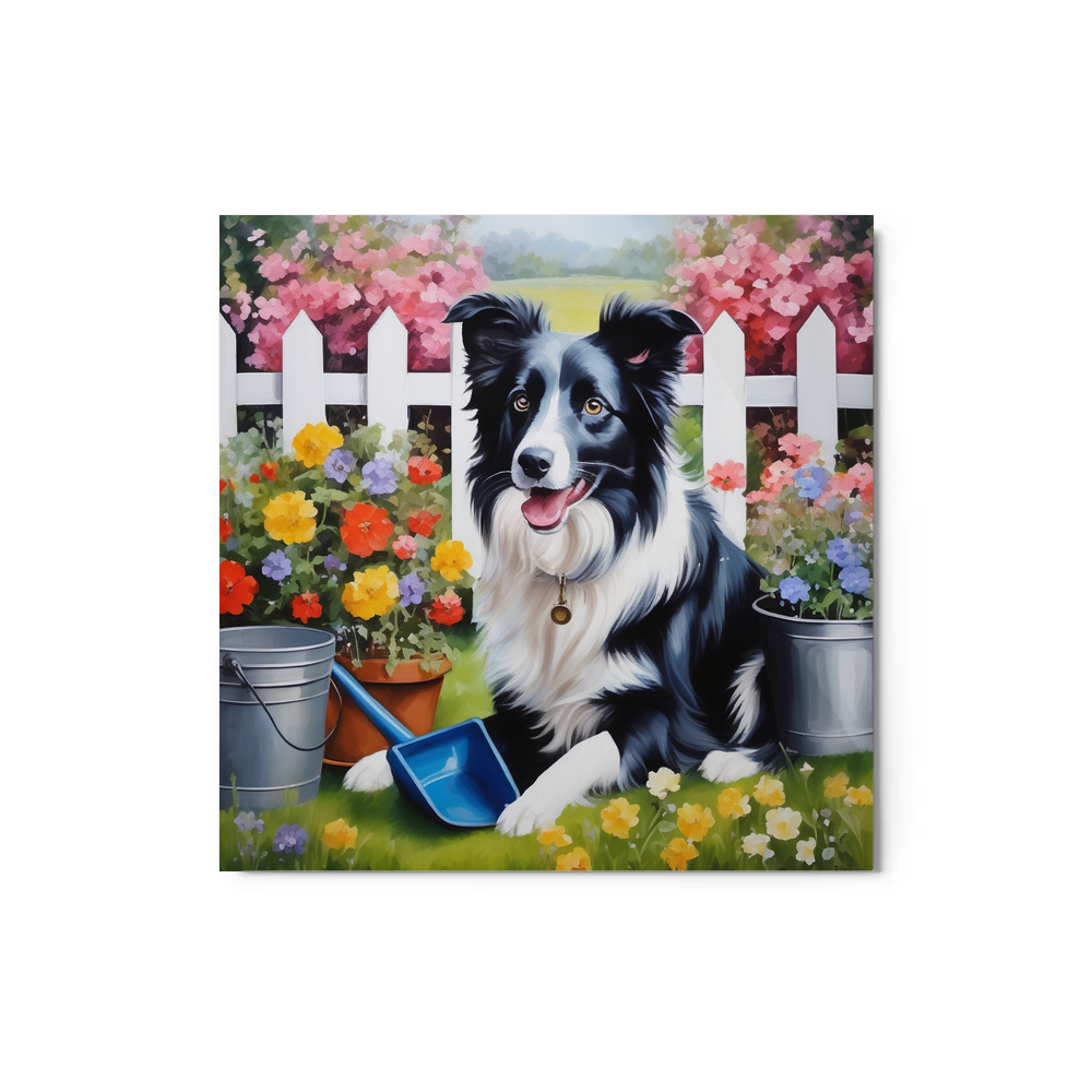 PugMug Custom Border Collie Metal Print
