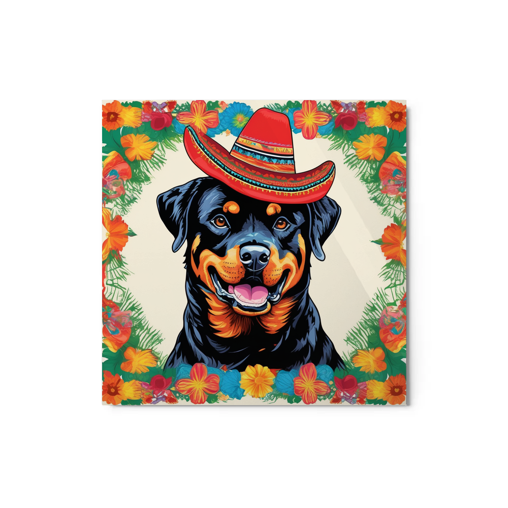 PugMug Custom Rottweiler Metal Print