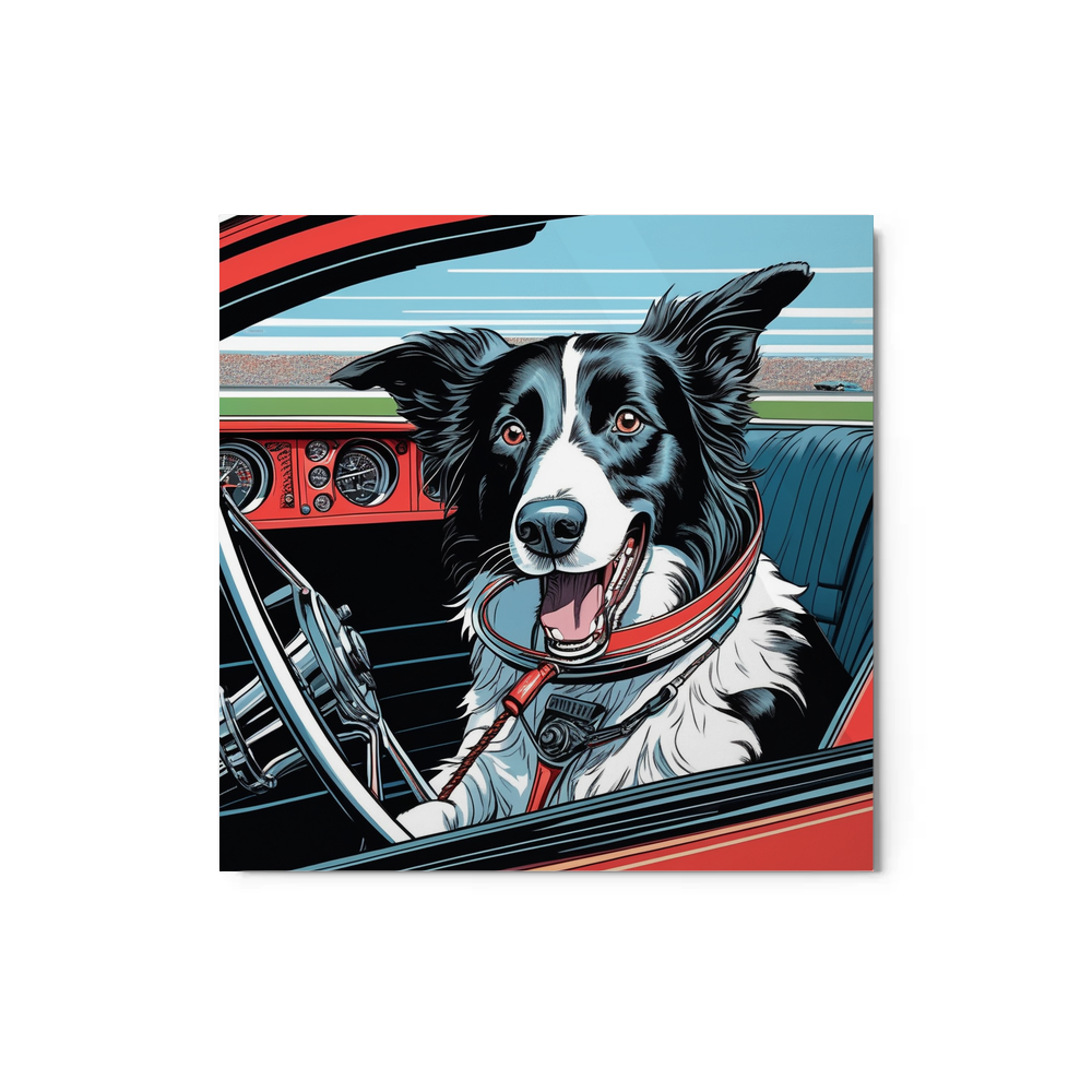PugMug Custom Border Collie Metal Print
