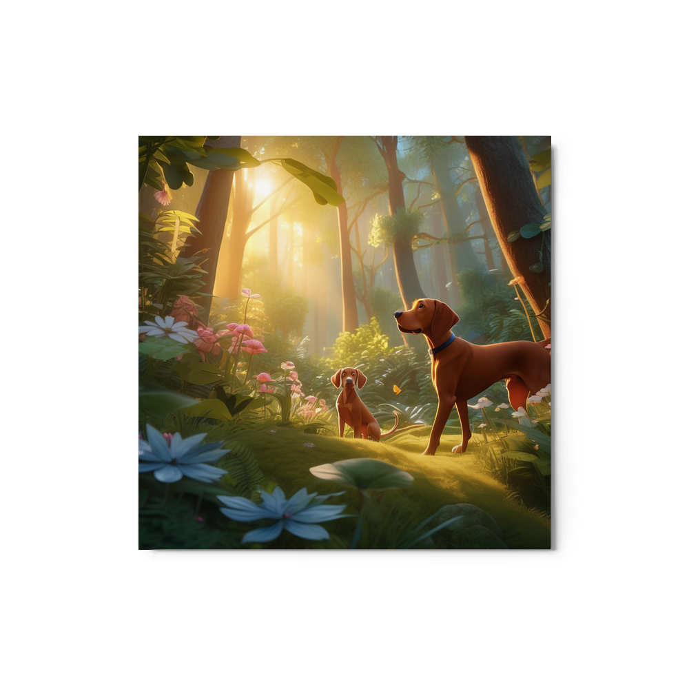 PugMug Custom Vizsla Metal Print