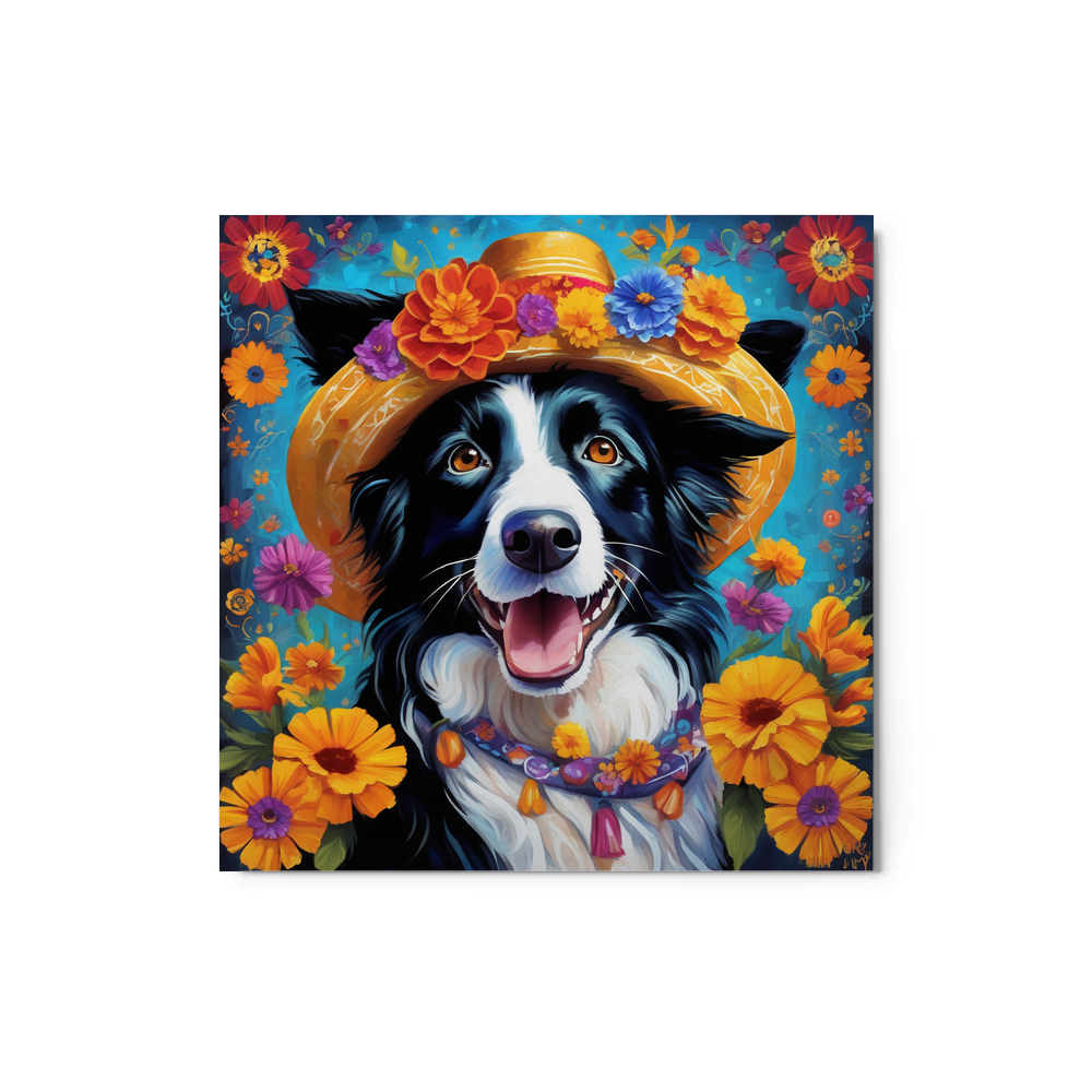 PugMug Custom Border Collie Metal Print