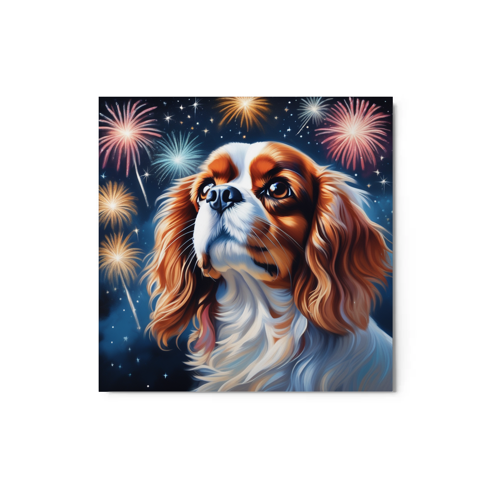 PugMug Custom Cavalier King Charles Spaniel Metal Print