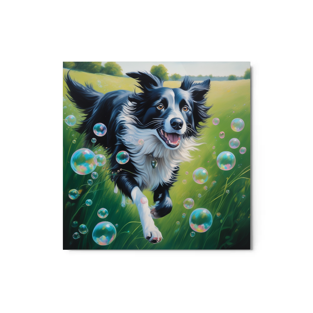 PugMug Custom Border Collie Metal Print