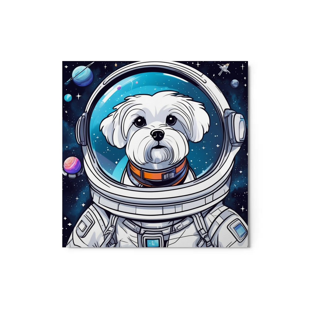 PugMug Custom Maltese Dog Metal Print