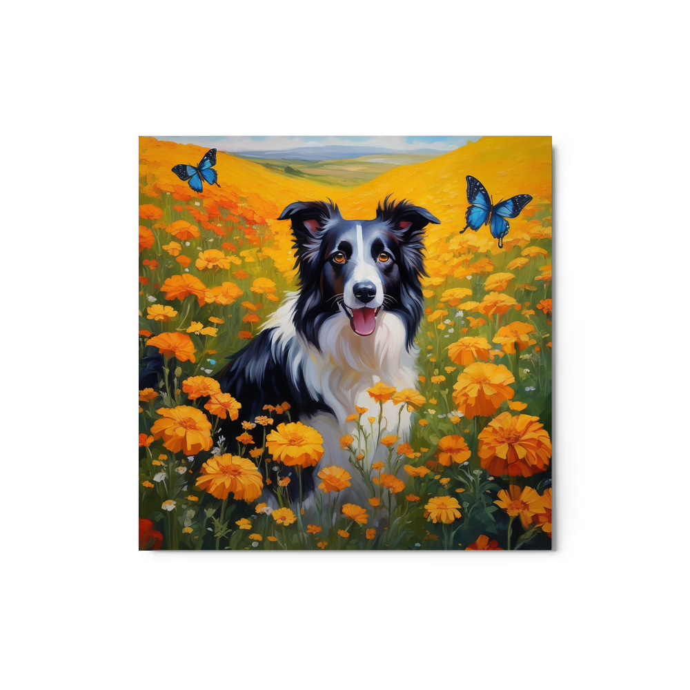 PugMug Custom Border Collie Metal Print