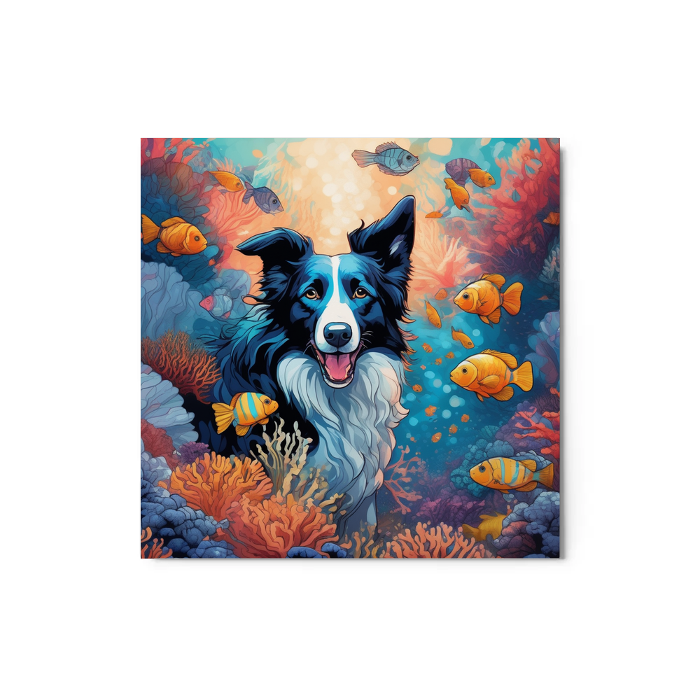 PugMug Custom Border Collie Metal Print